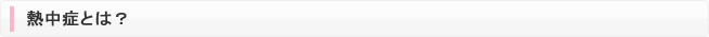 熱中症とは